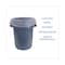 Boardwalk 45 gal Trash Bags, 40 in x 48 in, 13 microns, Natural, 250 PK BWKRH4048H - alternate 6